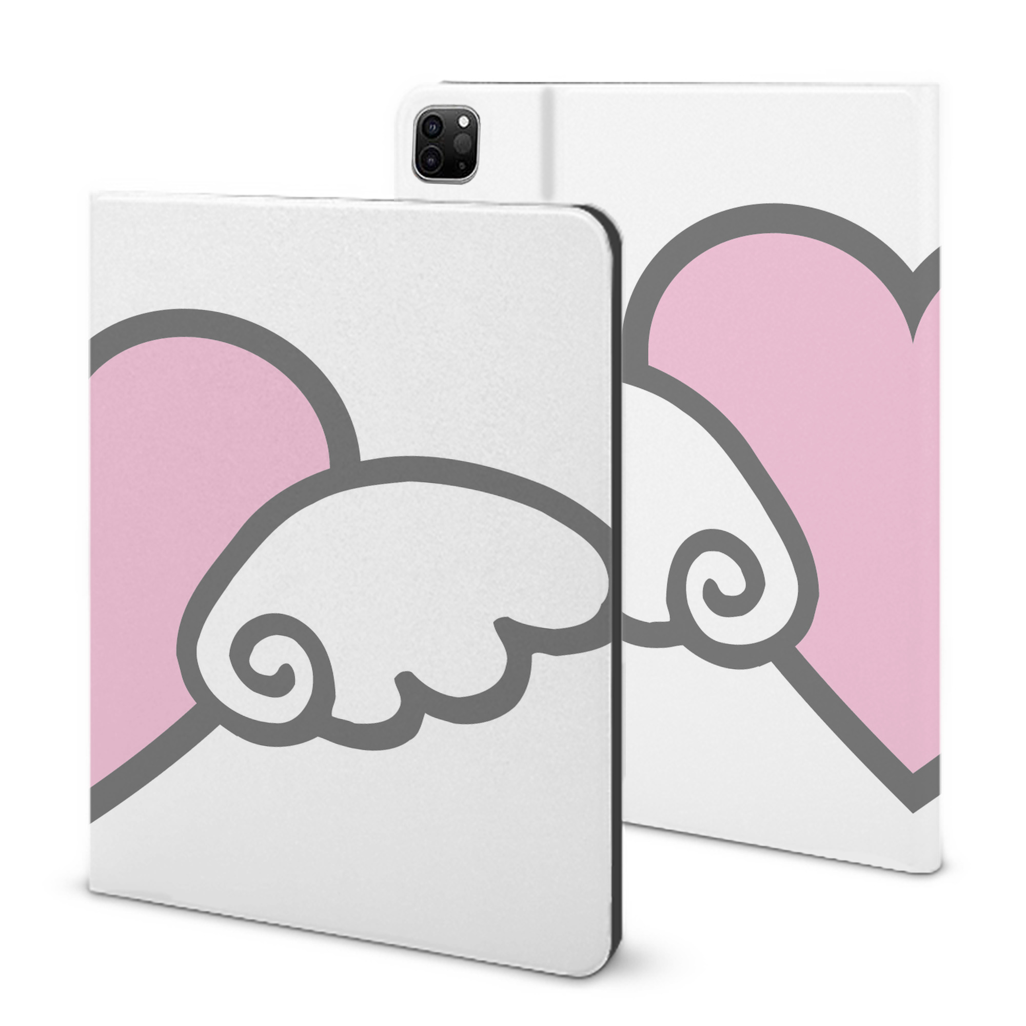 （画像用） Hello Kitty ハローキティ IPad ケース ブック型 PUレザー TPU 耐衝撃 軽量 薄型 ペン収納なし 全面保護 IPad 各モデル対応